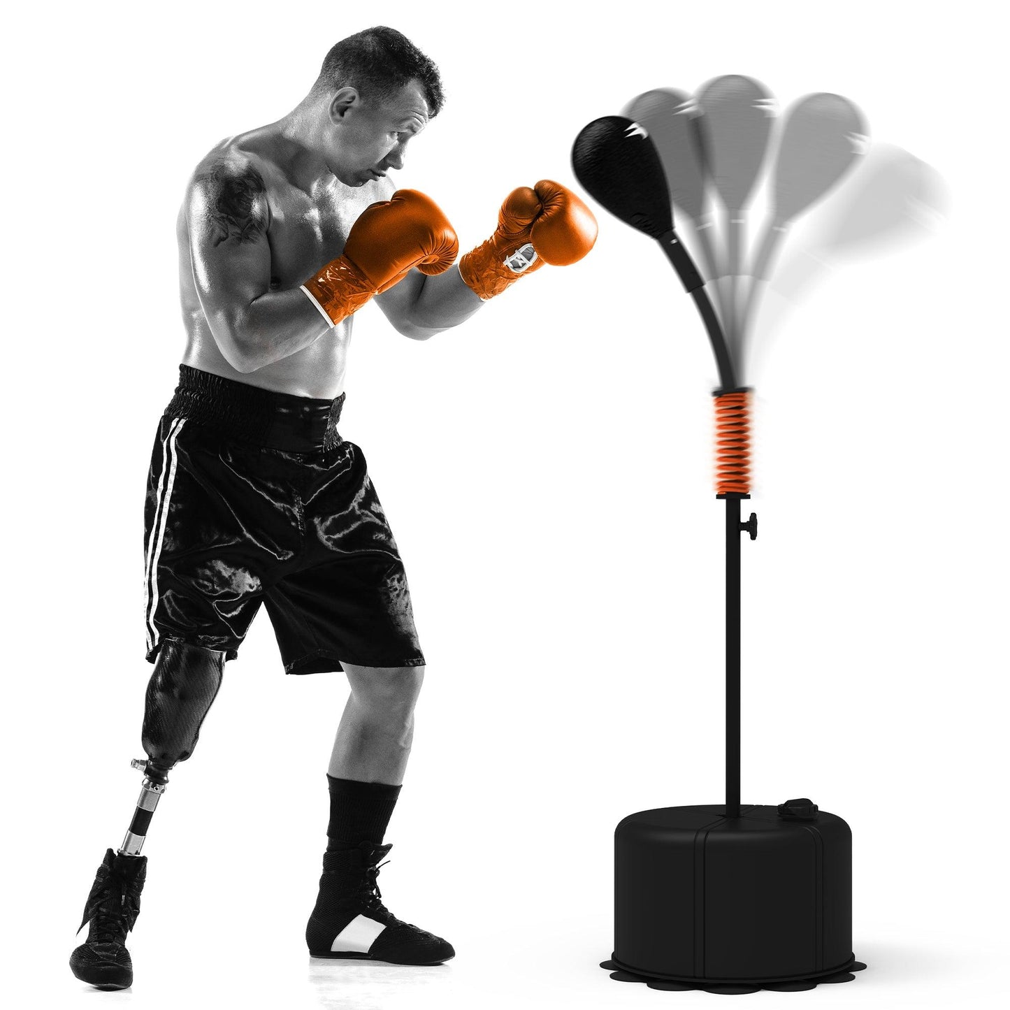 KONG | Cobra Reflex Bag w/ Compression Spring Boxing & Martial Arts Training Equipment Boom Bag