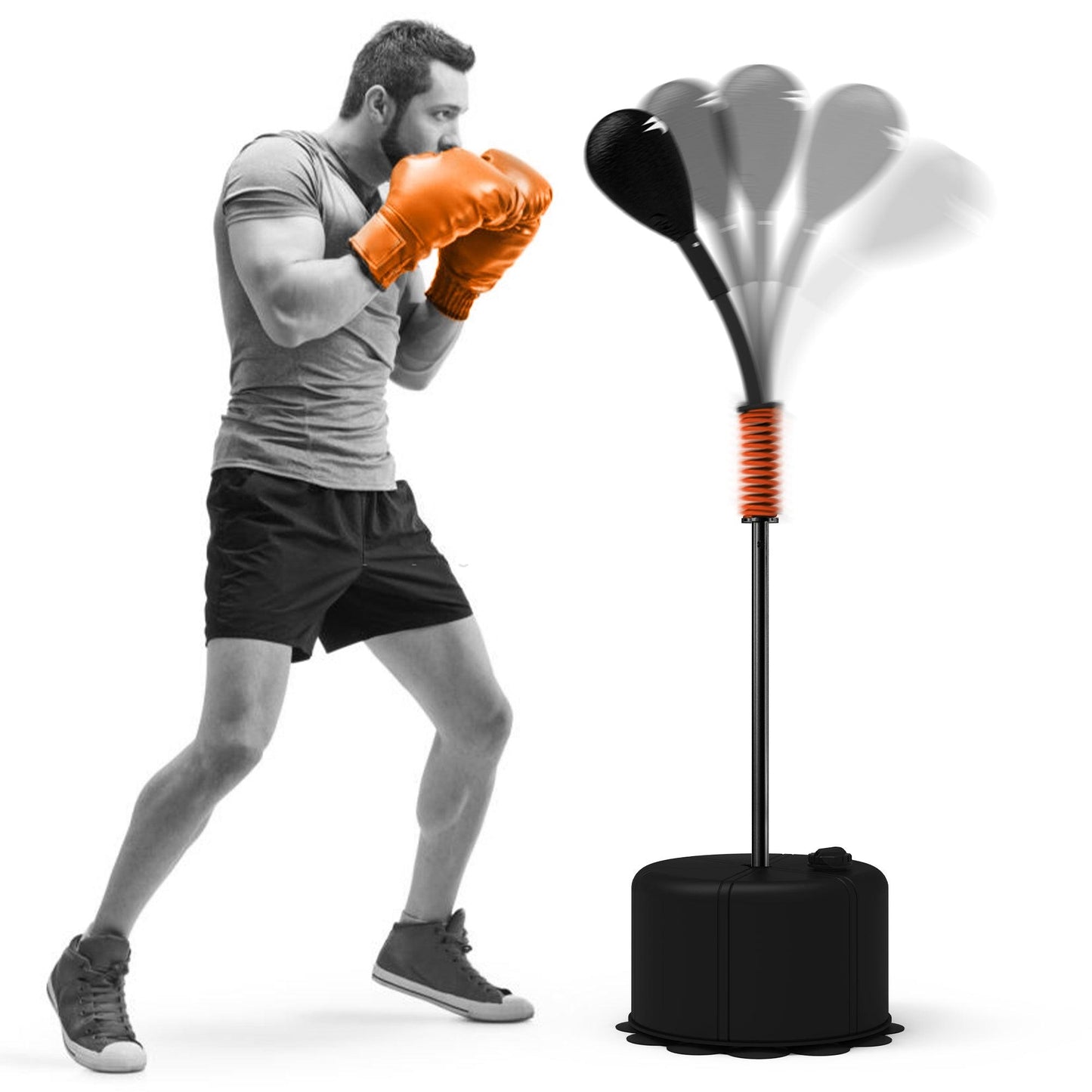 KONG | Cobra Reflex Bag w/ Compression Spring Boxing & Martial Arts Training Equipment Boom Bag 