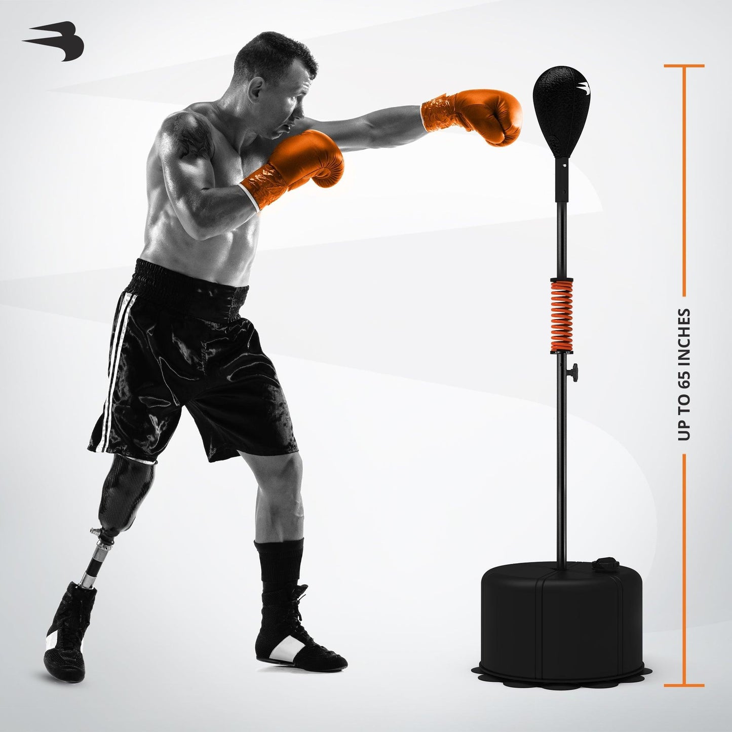 ALPHA | Cobra Reflex Bag w/ Compression Spring Boxing & Martial Arts Training Equipment Boom Bag 